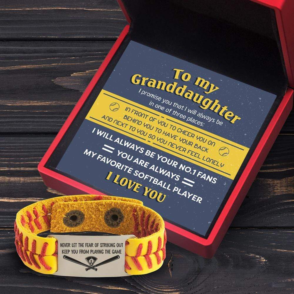 Softball Bracelet - Softball - To My Granddaughter - You Are Always My Favorite Softball Player - Gbzk23002