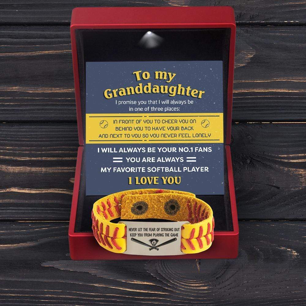 Softball Bracelet - Softball - To My Granddaughter - You Are Always My Favorite Softball Player - Gbzk23002