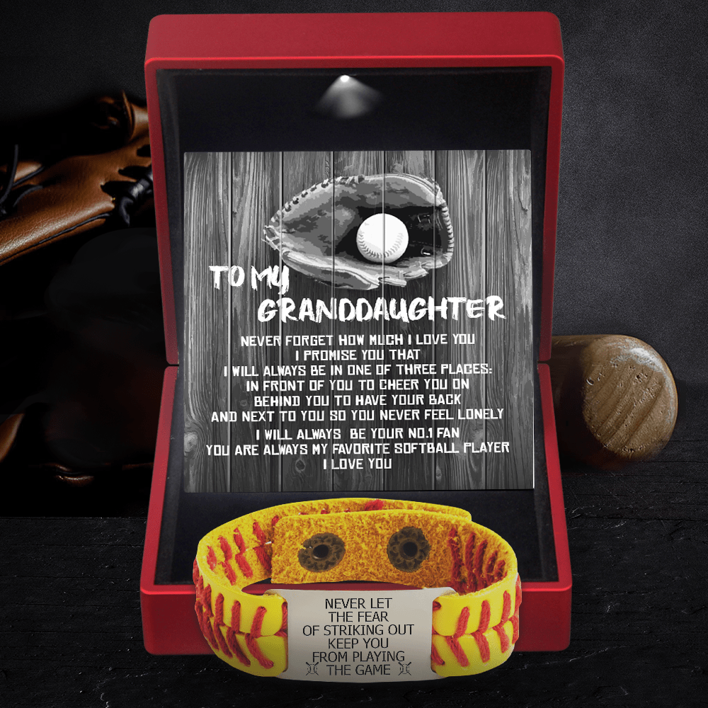 Softball Bracelet - Softball - To My Granddaughter - You Are Always My Favorite Softball Player - Gbzk23006