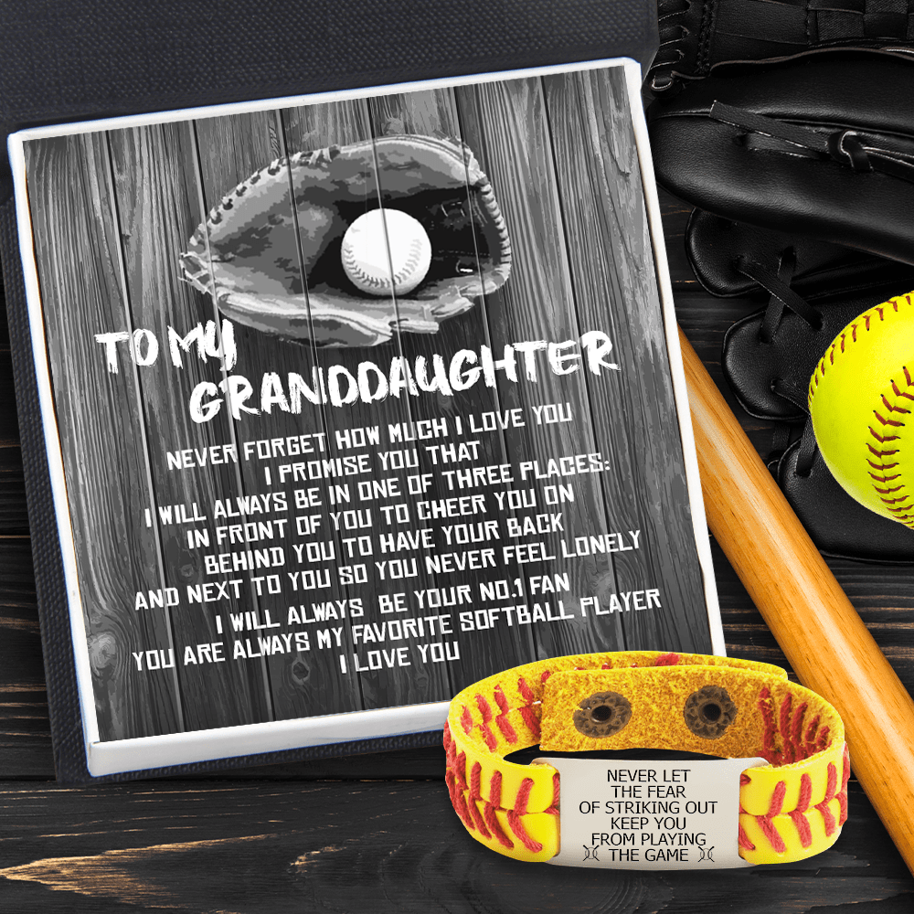 Softball Bracelet - Softball - To My Granddaughter - You Are Always My Favorite Softball Player - Gbzk23006