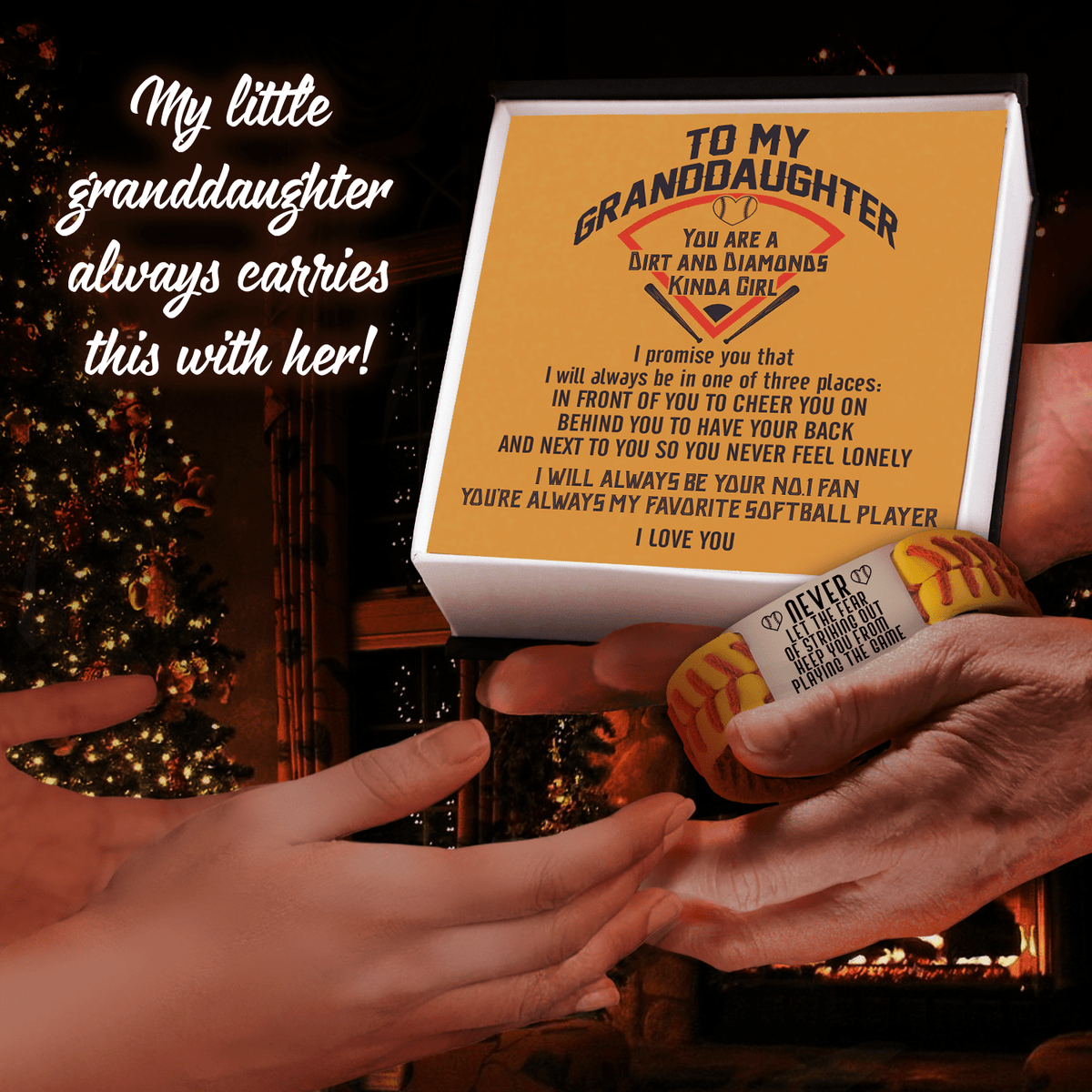 Softball Bracelet - Softball - To My Granddaughter - You Are Always My Favorite Softball Player - Gbzk23010