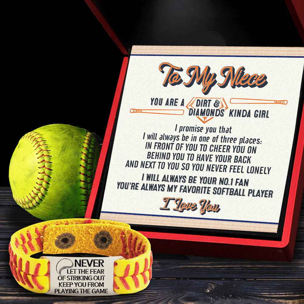 Softball Bracelet - Softball - To My Niece - I Love You - Gbzk28002