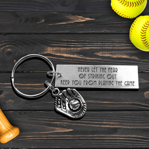 Softball Glove Keychain - Softball - To My GrandDaughter - Never Forget How Much I Love You - Gkax17009