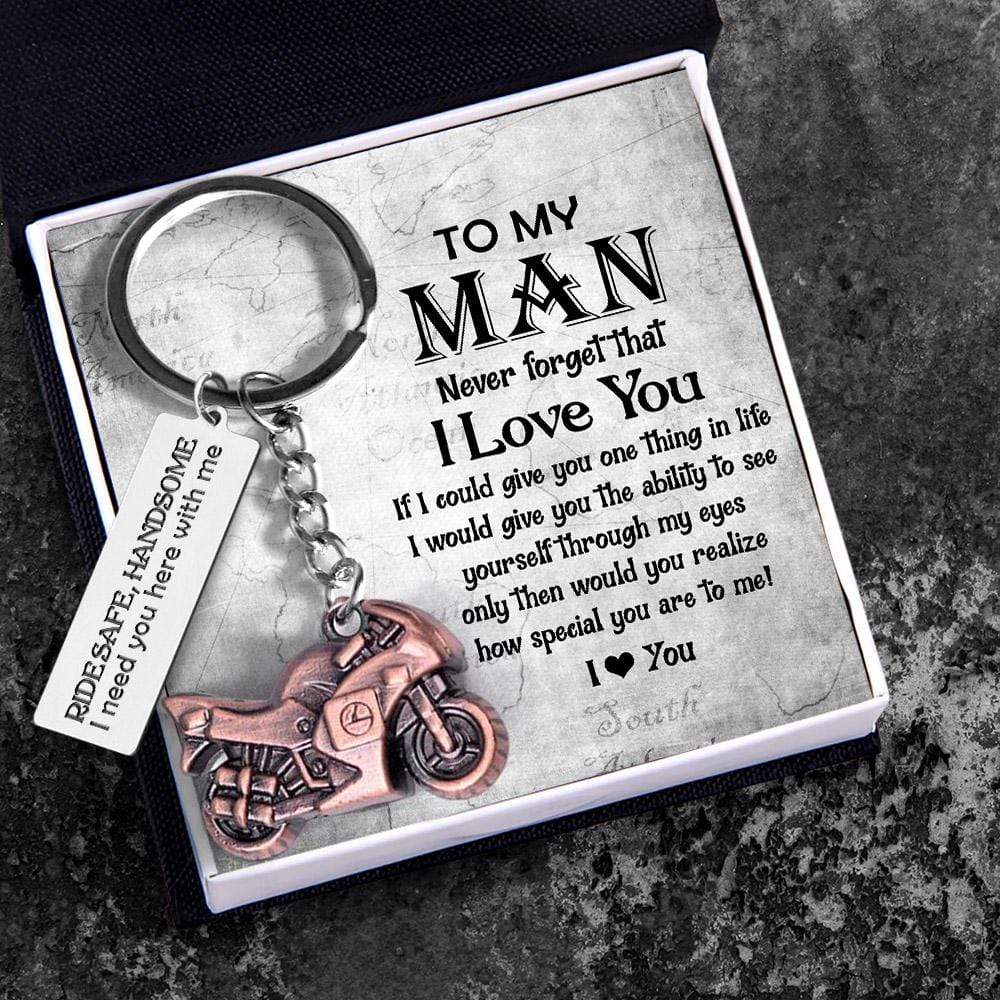 Sportbike Keychain - Biker - My Love - I Love You - Gkei26001