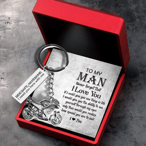 Sportbike Keychain - Biker - My Love - I Love You - Gkei26001