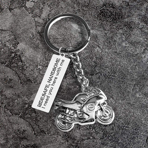 Sportbike Keychain - Biker - My Love - I Love You - Gkei26001
