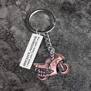 Sportbike Keychain - Biker - My Love - I Love You - Gkei26001