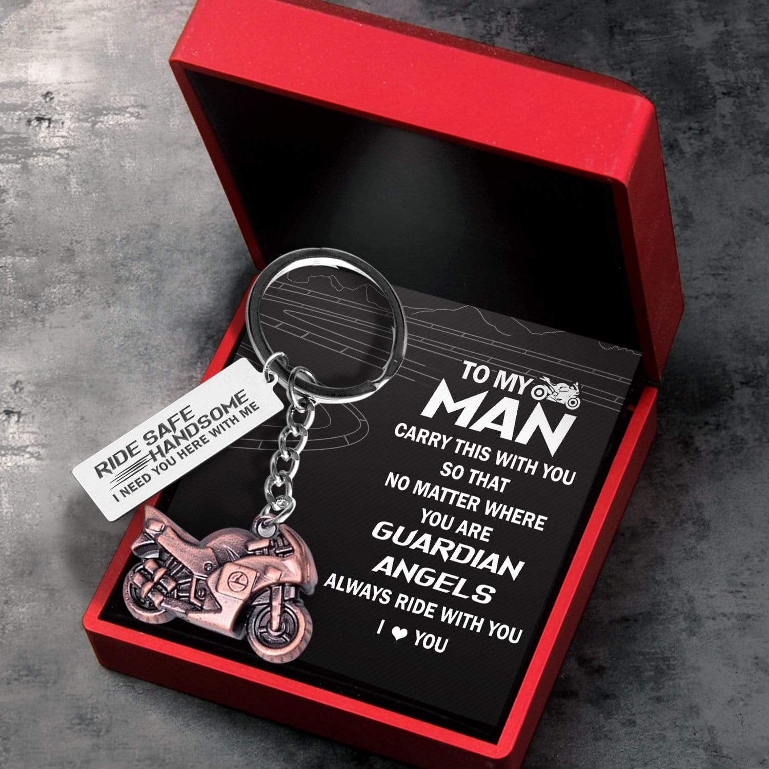 Sportbike Keychain - Biker - My Love - I Need You Here With Me - Gkei26002