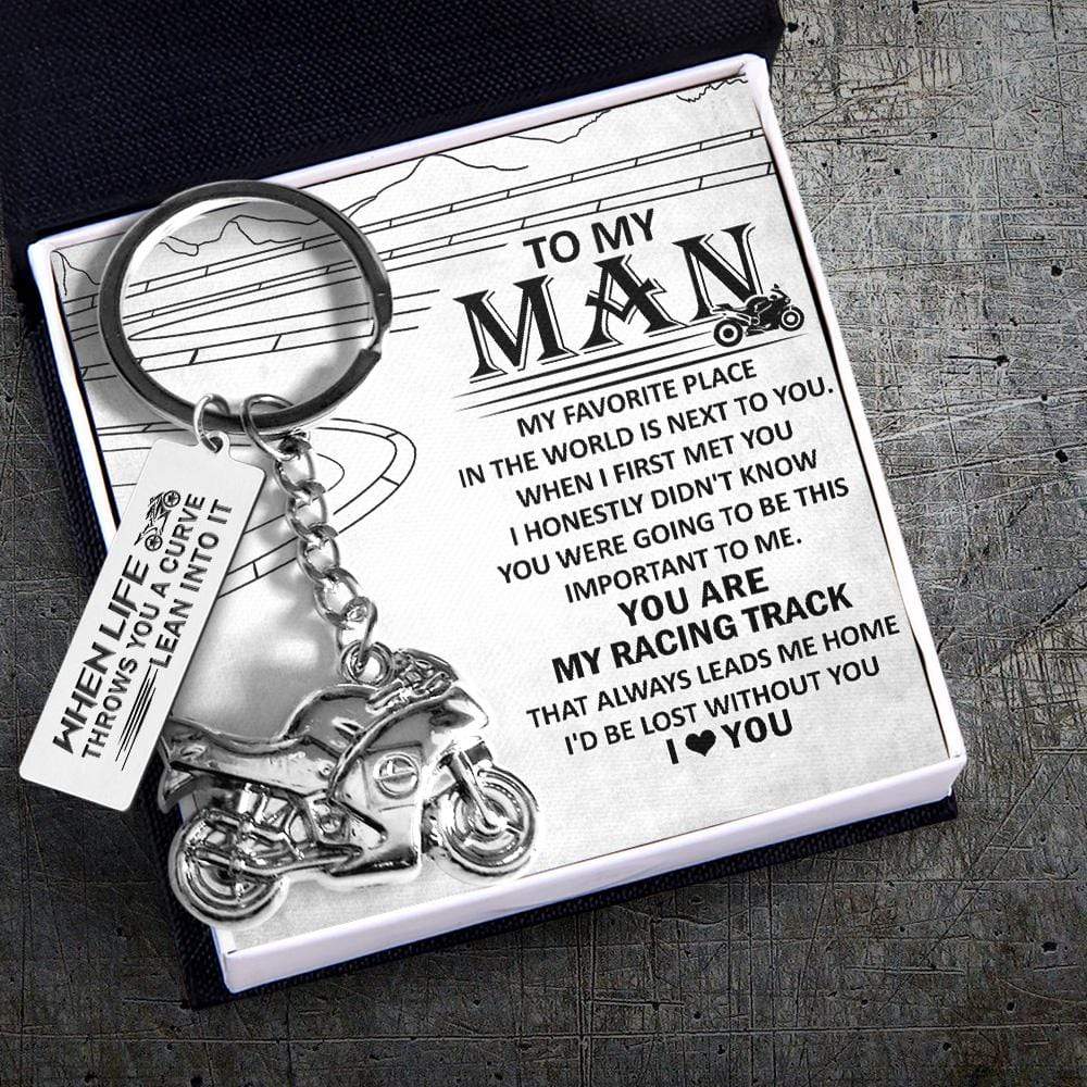 Sportbike Keychain - Biker - To My Man - I Love You - Gkei26004