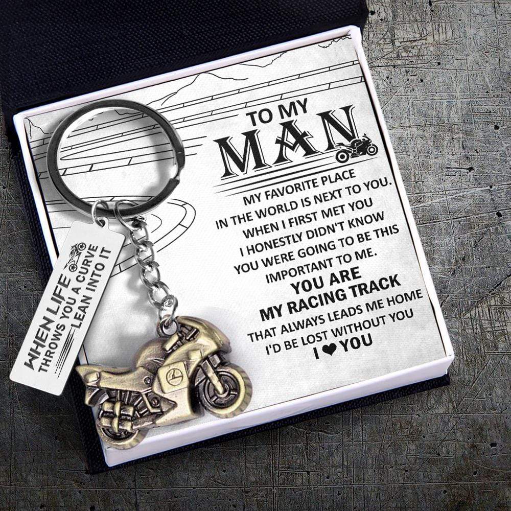 Sportbike Keychain - Biker - To My Man - I Love You - Gkei26004