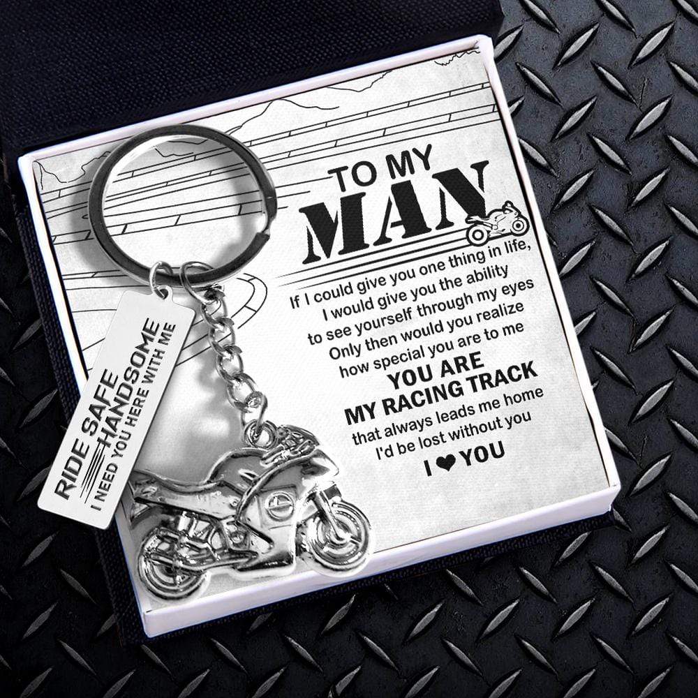 Sportbike Keychain - Biker - To My Man - I Love You - Gkei26006