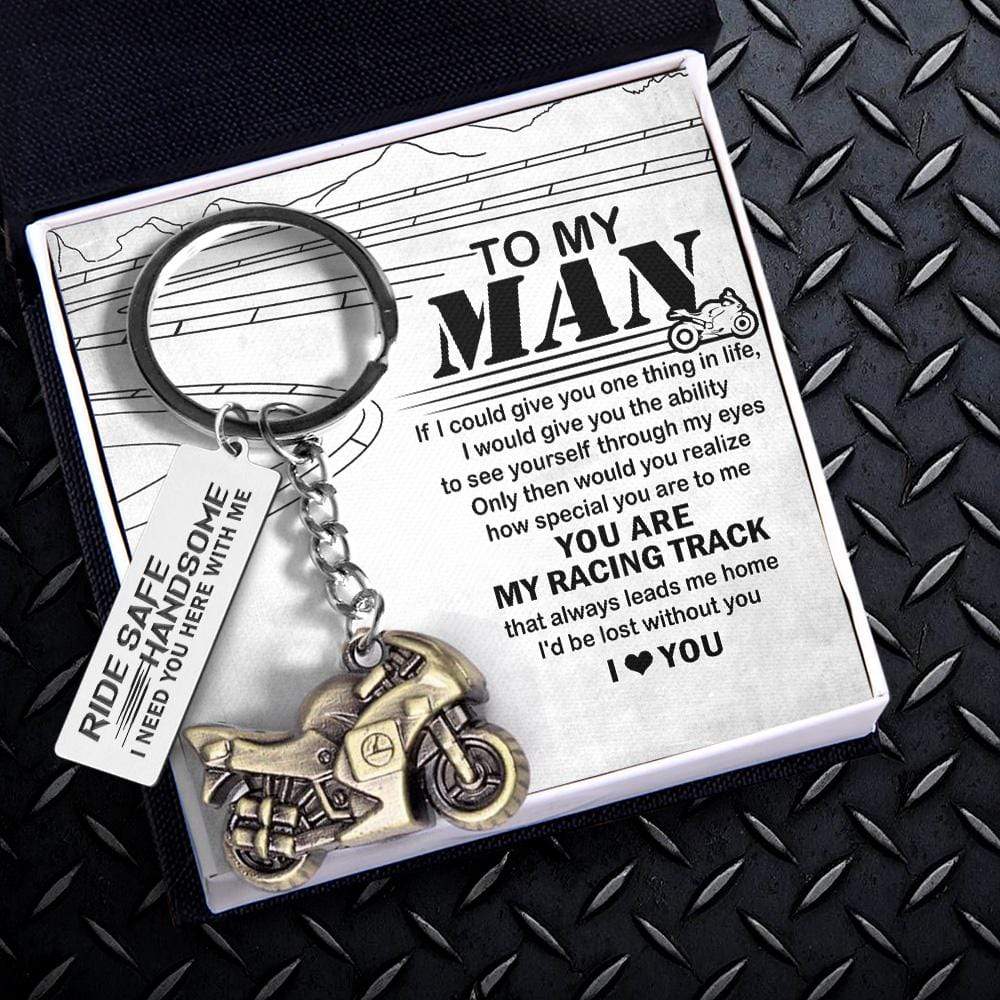 Sportbike Keychain - Biker - To My Man - I Love You - Gkei26006