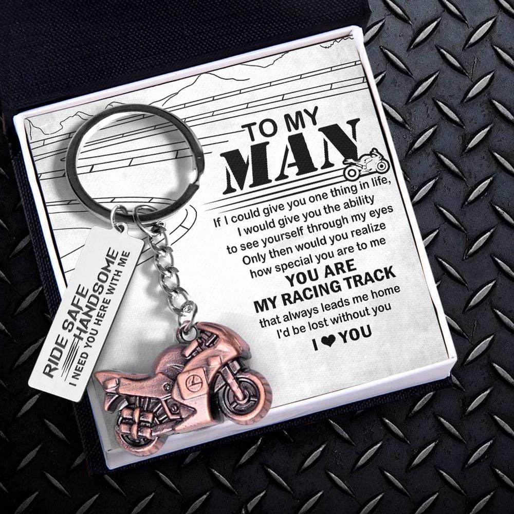 Sportbike Keychain - Biker - To My Man - I Love You - Gkei26006