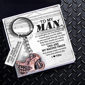 Sportbike Keychain - Biker - To My Man - I Love You - Gkei26006