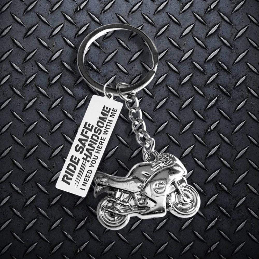 Sportbike Keychain - Biker - To My Man - Ride Safe, Handsome - Gkei26003