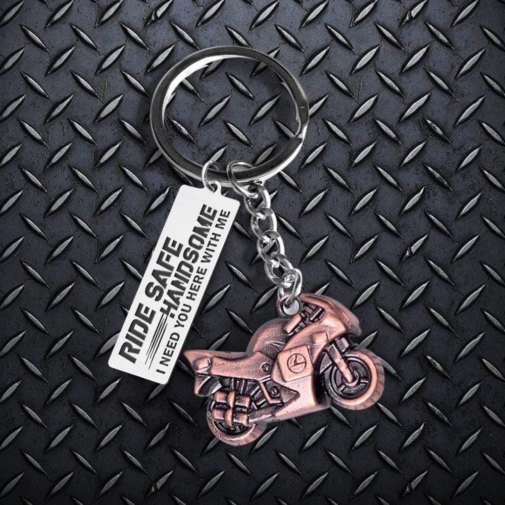 Sportbike Keychain - Biker - To My Man - Ride Safe, Handsome - Gkei26003