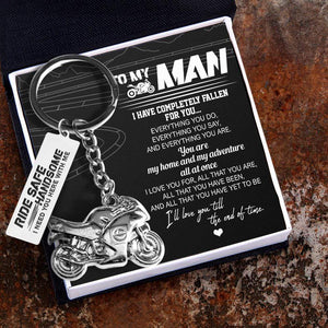 Sportbike Keychain - Biker - To My Man - Ride Safe, Handsome - Gkei26003
