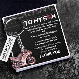 Sportbike Keychain - Biker - To My Son - I Love You - Gkei16003