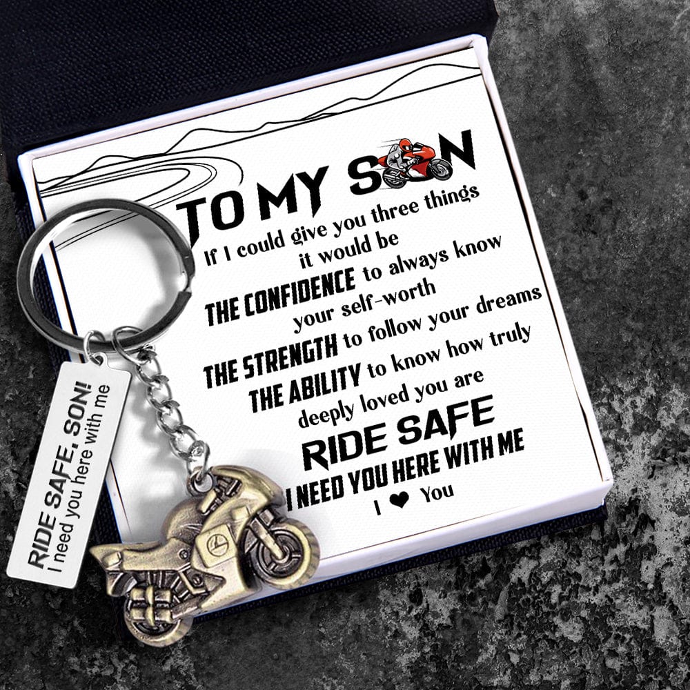 Sportbike Keychain - Biker - To My Son - I Love You - Gkei16005