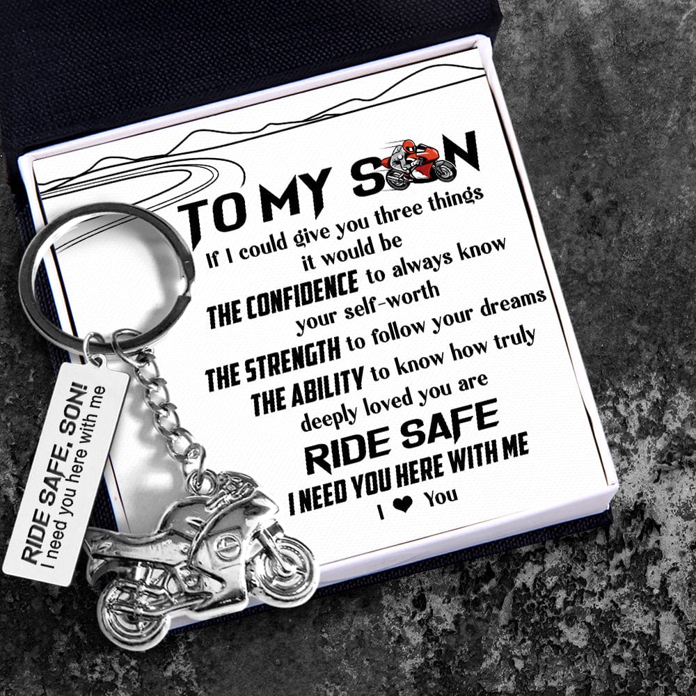 Sportbike Keychain - Biker - To My Son - I Love You - Gkei16005