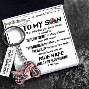 Sportbike Keychain - Biker - To My Son - I Love You - Gkei16005