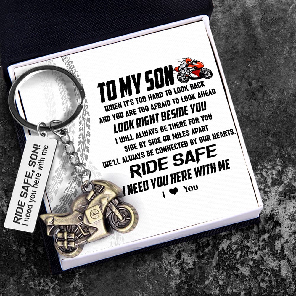 Sportbike Keychain - Biker - To My Son - I Love You - Gkei16006