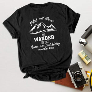 Standard Women's T-Shirt - Travel - Not All Those Who Wander Are Lost - Tsc33002
