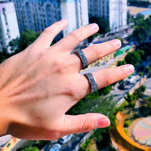 Steel Couple Ring - Viking - My Viking Queen - I Love You To Valhalla And Back - Grld13001