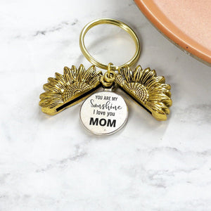 Sunflower Keychain - Skull - To My Mom - I Love You - Gkqb19004