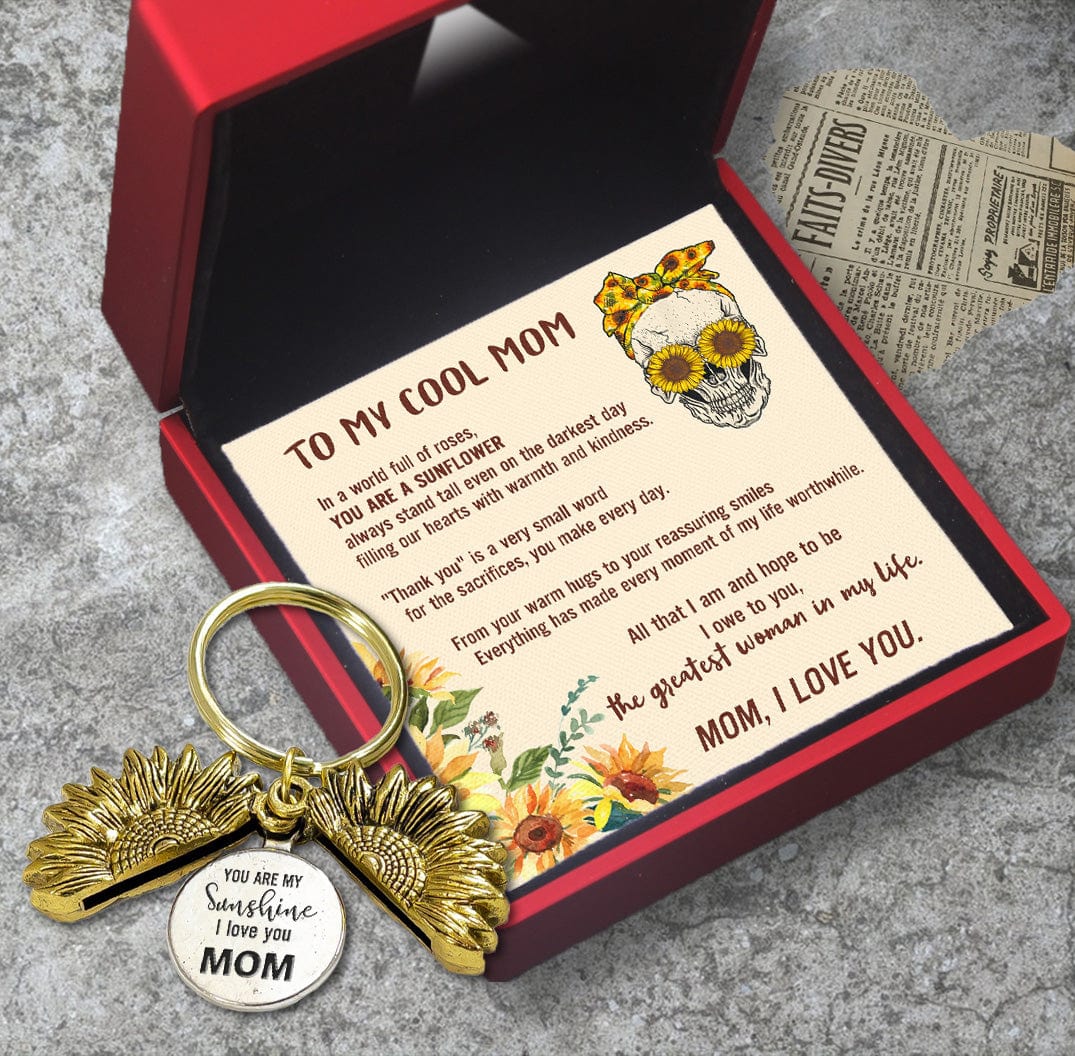Sunflower Key Ring Sunflower Keychain Valentine Gift 