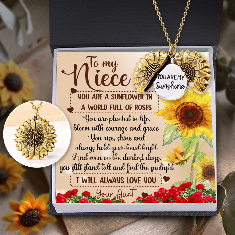 Sunflower love necklace deals