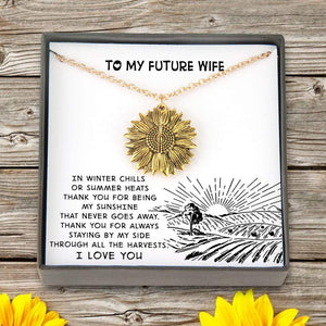 Sunflower Necklace - From Farmer - To My Future Wife - You Are My Sunshine - Gns25003