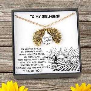 Sunflower Necklace - From Farmer - To My Girlfriend - You Are My Sunshine - Gns13004