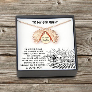 Sunflower Necklace - From Farmer - To My Girlfriend - You Are My Sunshine - Gns13004