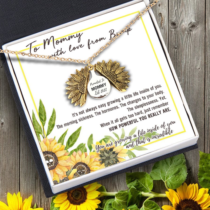 Sunflower Necklace - Skull - To My Mom - How Powerful You Really Are - Gns19007