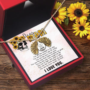 Sunflower Necklace - Skull - To My Mom - I Love You - Gns19008