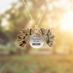 Sunflower Necklace - Skull - To My Mom - I Love You - Gns19008