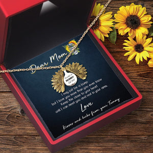 Sunflower Necklace - Skull - To My Mom-to-be - Kisses And Kicks From Your Tummy - Gns19005