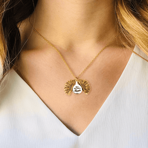 Sunflower Necklace - Softball - To My Mom - I'm Proud Of Many Things In Life - Gns19016