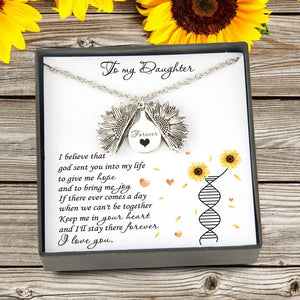 Sunflower Necklace - To My Daughter - Keep Me In Your Heart - Gns17004