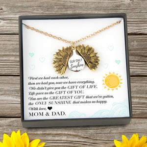 Sunflower Necklace - To My Daughter - Our Only Sunshine - Gns17002