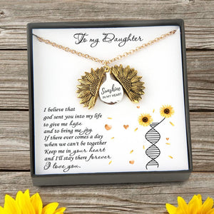 Sunflower Necklace - To My Daughter - Sunshine In My Heart - Keep Me In Your Heart - Gns17005