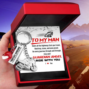 Superbike Helmet Keychain - Biker - To My Man - I Love You - Gkwg26002