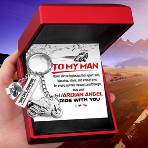 Superbike Helmet Keychain - Biker - To My Man - I Love You - Gkwg26002