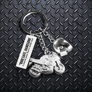 Superbike Helmet Keychain - Biker - To My Man - I Love You - Gkwg26003