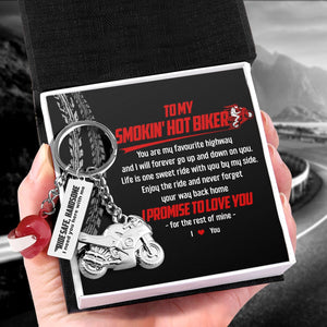 Superbike Helmet Keychain - Biker - To My Man - I Love You - Gkwg26004