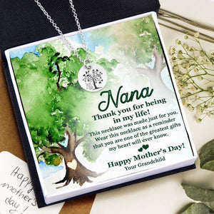 Tree Of Life Necklace - Family - To Nana - Happy Mother's Day - Gnev21004