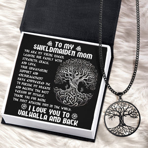 Tree Of Life Necklace - Viking - To My Shieldmaiden Mom - You Are My Viking Queen - Gnyb19001