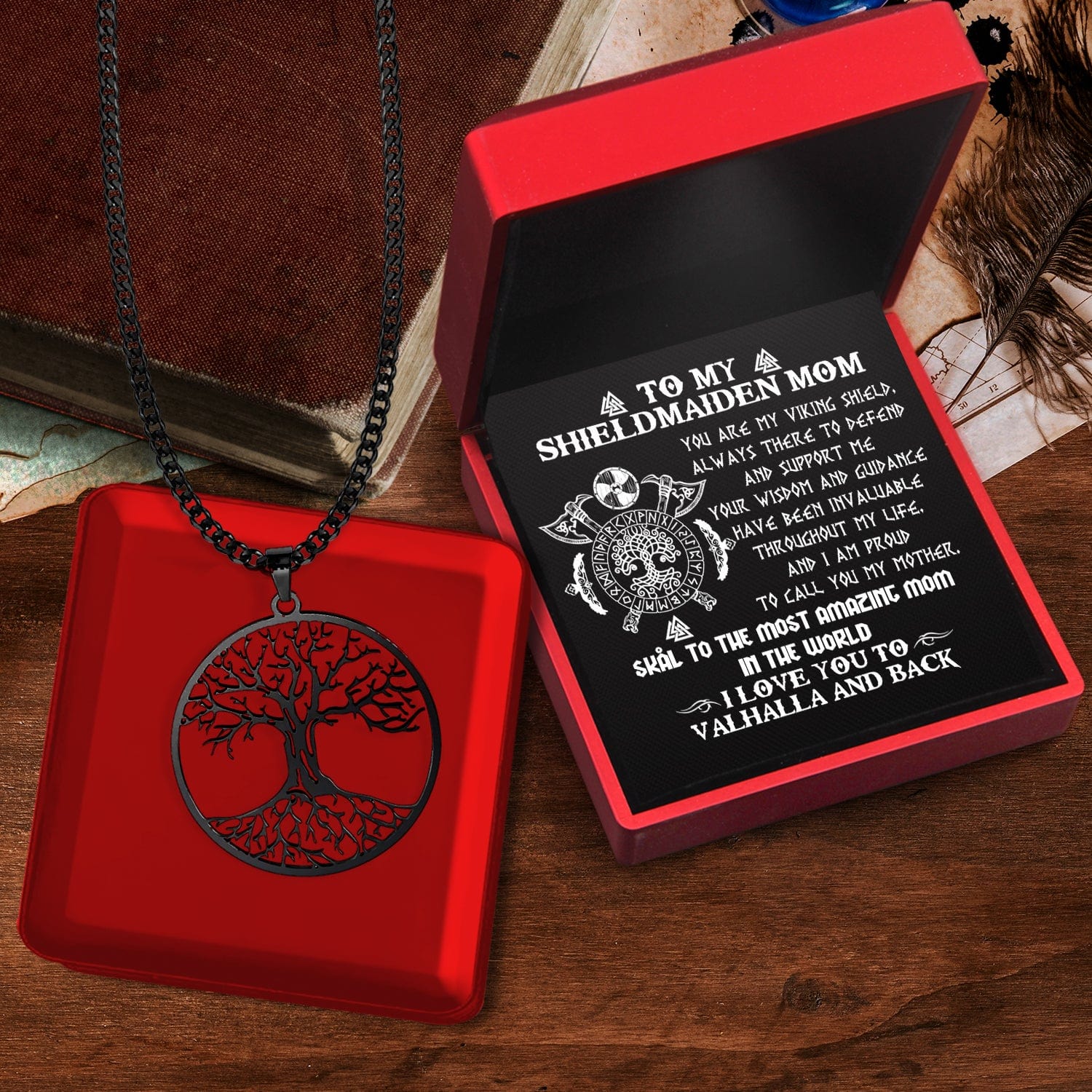 Tree Of Life Necklace - Viking - To My Shieldmaiden Mom - You Are My Viking Shield - Gnyb19003