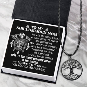 Tree Of Life Necklace - Viking - To My Shieldmaiden Mom - You Are My Viking Shield - Gnyb19003